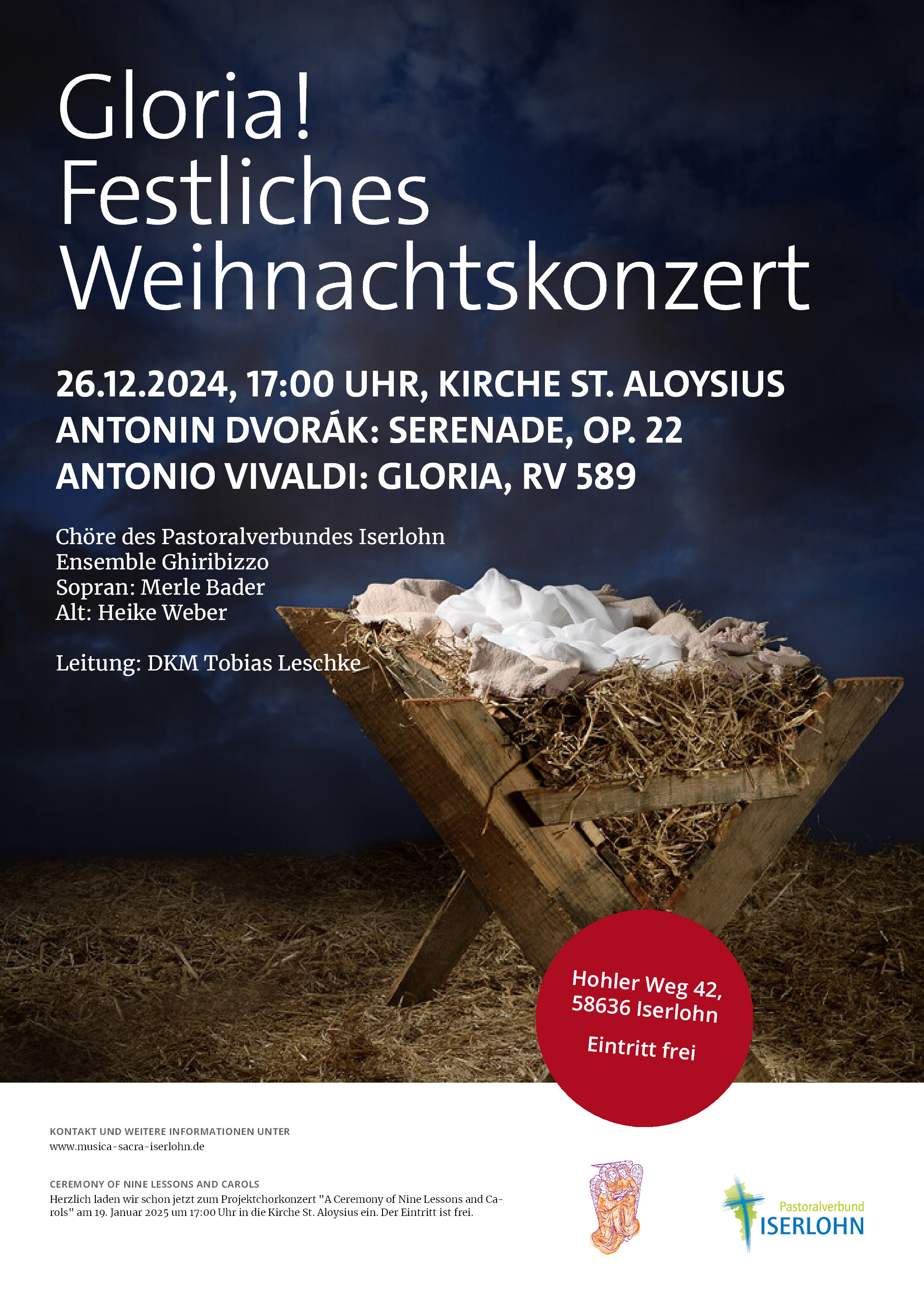 Plakat Weihnachtskonzert 2024